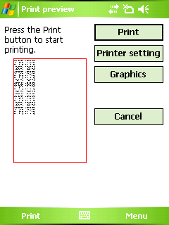 Note Print (Utskrift av notat) Du kan skrive ut notater som er lagret med Notes. 1 Trykk på på [Brother MPrint]-skjermbildet. En liste over notater vises på [Note Print]-skjermbildet.
