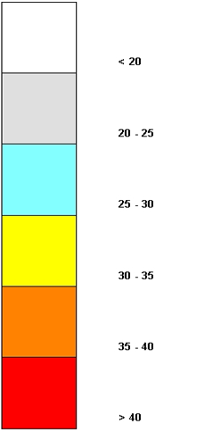 6 Vurdering av alternativene Figur 6-25: Høyeste døgnmiddelkonsentrasjon av svevestøv (PM 10 ) som µg/m 3 beregnet fra alle kilder.
