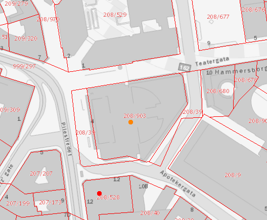 EIENDOMSDATA - ENKEL NAVIGASJON Velg eiendom situasjonsplan vises.