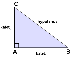 Rettvinklet trekant er en trekant der en av vinklene er rett (90 grader). Den lengste siden i en rettvinklet trekant kalles for hypotenusen, de to andre sidene kalles kateter.