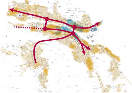 Effektivt og miljøvennlig transportsystem Byomdanning i hele bybåndet - mindre bilbasert bylandskap. Buskerudbyens areal- og transportplan - sentral premissleverandør.