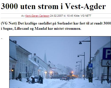 Snøværet på