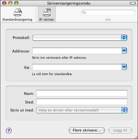 SKRIVE UT FRA MAC OS X 21 9 Lukk dialogruten Skriverinfo.