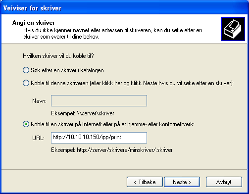 SKRIVE UT FRA WINDOWS 54 FOR Å KLARGJØRE IPP-UTSKRIFT MED WINDOWS 1 Windows 2000: Klikk på Start, velg Innstillinger, og deretter Skrivere. Windows XP: Klikk på Start og velg Skrivere og telefakser.