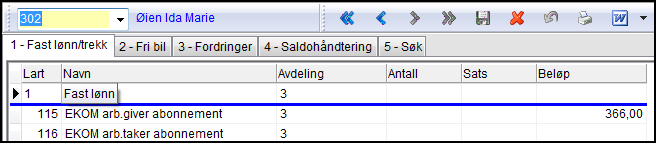 5.3.3 Naturalytelse og utgiftsgodgjørelse i kombinasjon Eksempel: Bedriften eier og betaler den ansattes mobiltelefon, skal derfor innberettes med kr. 366,- pr. mnd.