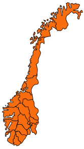 Norge 19 fylker