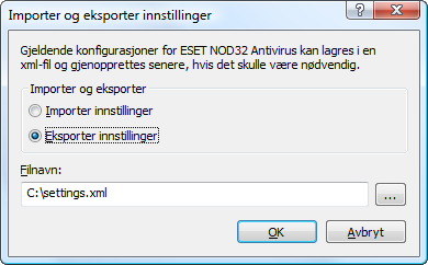 5. Avansert bruker I dette kapittelet beskrives funksjonene i ESET NOD32 Antivirus, som kan være nyttige for mer avanserte brukere.