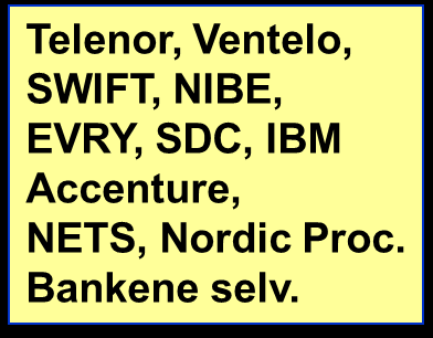 Betalingssystemer teknologisk infrastruktur KUNDE A Betalingssystemer Elektroniske Betalingstjenester Digitalisert Informasjon KUNDE B Hvem eier eller kan kontrollere hele den