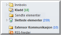 1.1 E-post håndtering Extensor Kommunikasjon fungerer som et bindeledd mellom Extensor og Outlook, ved å presentere innkommende og utgående meldinger i et eget vindu.