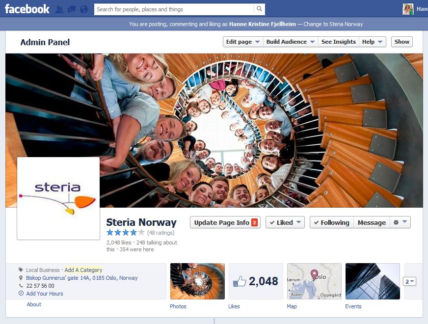 Facebook Steria Norway Handler om mennesker, og historiene de kan fortelle Branding