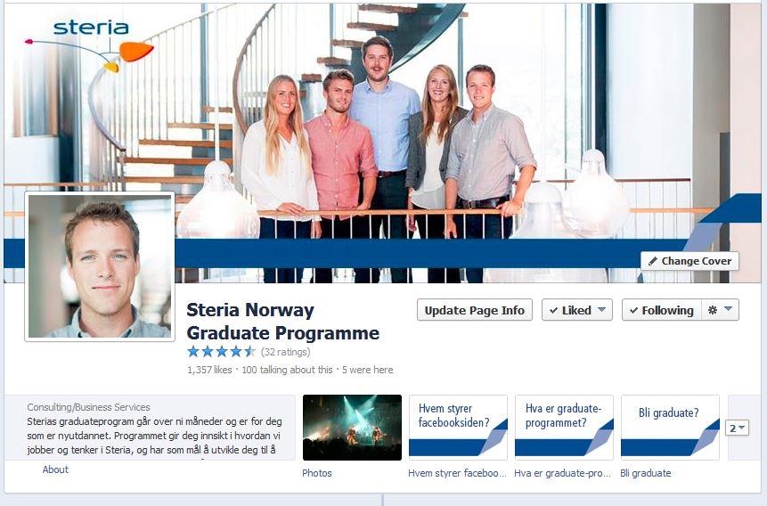 Facebook Steria Norway Graduate