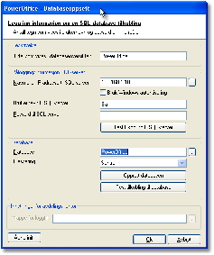 Beskrivelse Tittel som vises i databaseoversikten: Anbefalt beskrivelse for databasen er PowerOffice Påloggingsinformasjon SQL-server Navn eller IP adresse til SQL-server: IP adressen eller