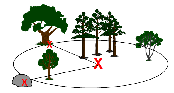 Landsskogtakseringens nettverk av prøveflater 3 x 3 km under barskoggrensa(1986 ) 3 x 9 km