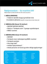 MARITIM OPPLÆRING SRC/ VHF sertifikat VHF blir brukt til radiokommunikasjonssystem til sjøs og til land.