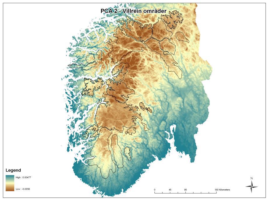 Kyst-Innland Boreal-Alpint Kjelde: NINA Norsk Villreinsenter Sør,