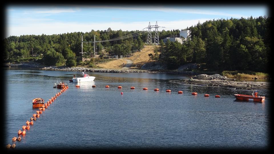 oljekabler 3 nye PEX kabler Indre Oslofjord (ca 2 km) Totalt 14 nye PEX kabler Idriftsettes i