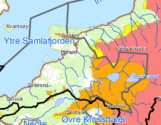 Verdsetting av fjordlandskapet (hentet fra Hordaland fylkeskommune, fylkesdelplan for småkraftverk) Verdsetting av høyfjellsområder (hentet fra Hordaland fylkeskommune, fylkesdelplan for