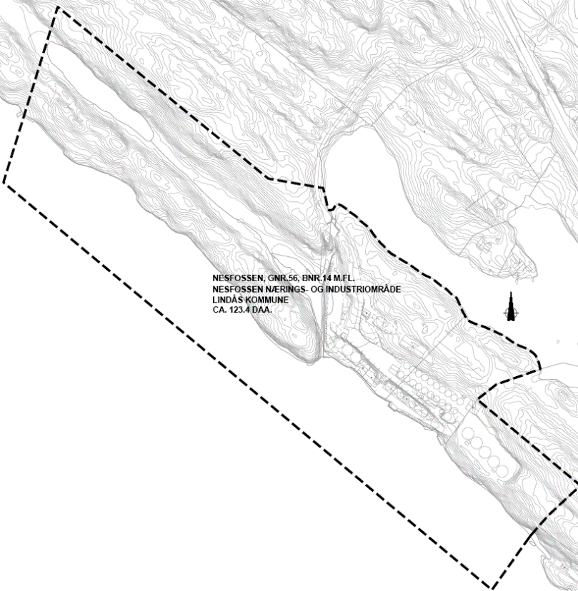 Eksisterande anlegg Figur 3 Utsnitt av kommuneplankartet for Lindås 2011 2023 med planområdet lagt inn omtrentleg. 1.5.