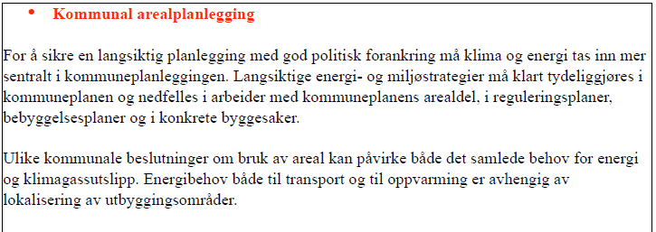 Figur 14 viser et utsnitt om tiltak fra klimaplanen til Råde kommune. Figur 14.