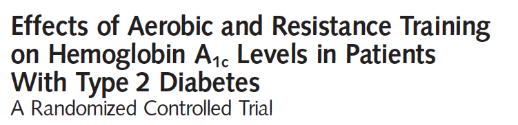 262 fysisk-inaktive T2DM HbA1c 6.