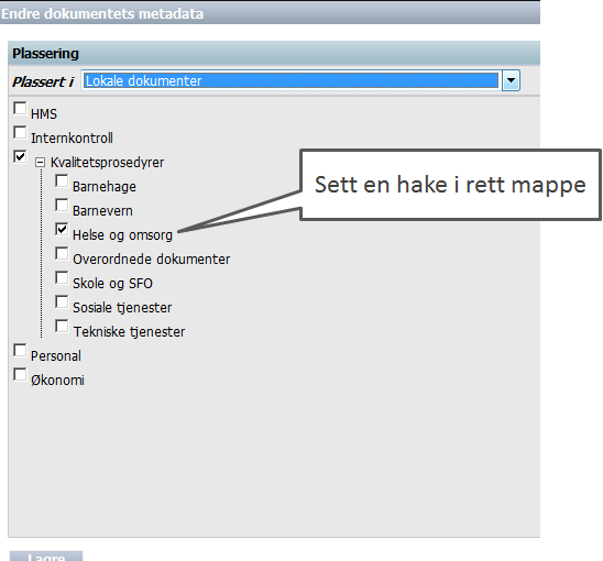 2.1 Legg inn dokumentinformasjon Dokumentinformasjon vil si: Tittel Dokumenttype Dato for ikrafttredelse, opphør og revisjoner Ansvarlige for dokumentet Denne informasjonen vil vises når dokumentet