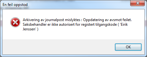 Tips og triks Når du importerer en epost med flere interne mottakere settes disse på som kopimottaker i ephorte (forutsatt at de er ephortebrukere).