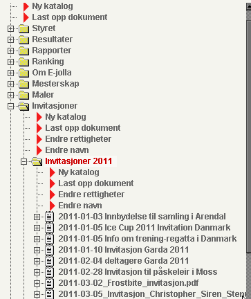 Deretter må du angi Dokumenttype og trykke Lagre. (Navn på dokument trenger man ikke angi her, men man kan angi forfatter om man vil).