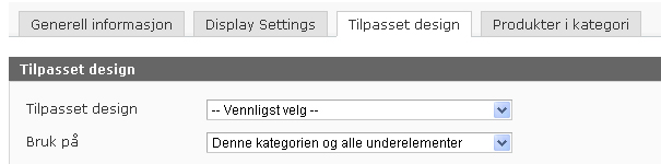 Opprette en ny kategori For å legge til en ny underkategori, naviger Katalog > Behandle kategorier. Du kommer til kategorisiden. Trykk på kategorien hvor du vil opprette en underkategori.