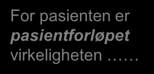 Redusert egenmestring/ bekymring Pasientens forløp Gjenvunnet egenmestring/ redusert bekymring Vurdering Dette er pasientforløpet for pasienten.