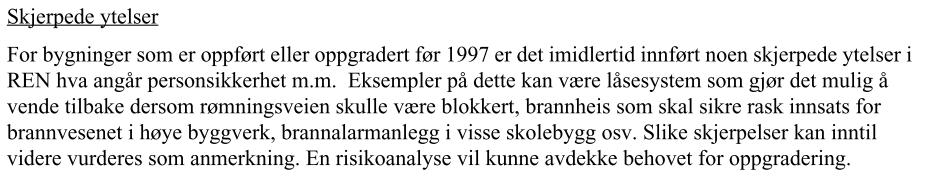 HVA MED ELDRE BYGG?