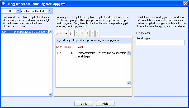 UTSKRIFT AV LØNNS- OG TREKKOPPGAVER SLIK REGISTRERER DU TILLEGGSINFORMASJON: 1. Velg Vis, pek til Lønn og klikk Tilleggskoder for Lønns- og trekkoppgave. 0. 2.