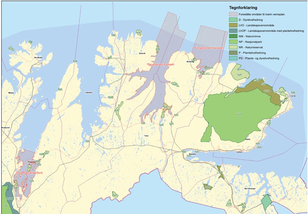 Siden undersøkelsene på slutten av 80-tallet har helikoptrene blitt mer støyende. Båtsfjord kommune har nærhet til flere vernede områder noe som utgjør en stor verdi for kommunen.