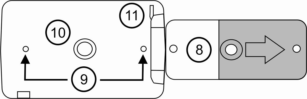 Fysisk beskrivelse 1 På/Av tast (grønn-gul) Trykk På/Av tasten for å slå enheten på. For å slå RUBY av trykker du På/Av tasten en gang til.