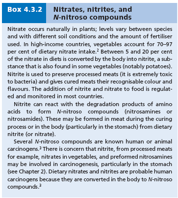 1.4.5.4 Dannelse av nitrosaminer Som vist i Figur 12, kommer mesteparten av nitratet vi får i oss via kosten, fra grønnsaker.