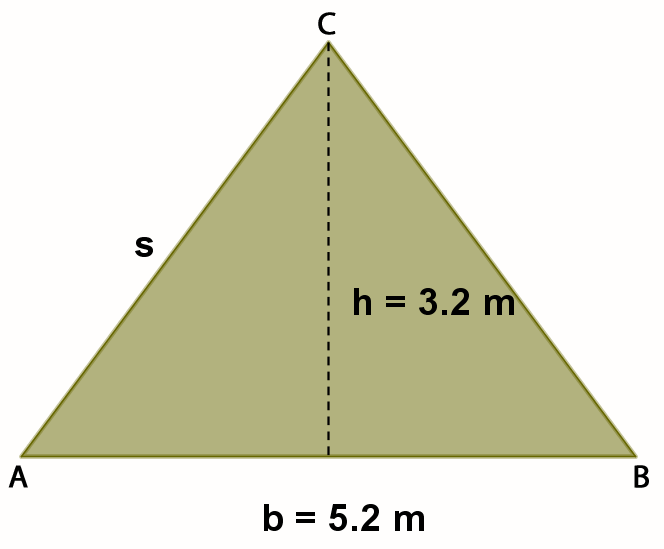 906 Vinkelen er 51 b) Forklar hvorfor arealet av hver av de trekantete bitene er gitt ved A 1 s sin 0 Det er 1 trekanter.