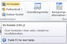 Da kommer svaret i cellen under tallene som summeres. Regne med prosent Når vi bruker %-tegnet i Excel, deles tallet automatisk med 100 (/100).