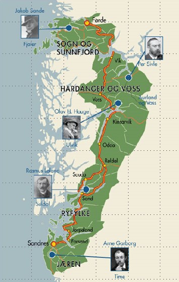 å bringe saman ideane bak arbeidet med Fjordvegen og Diktarvegen til ein felles strategisk