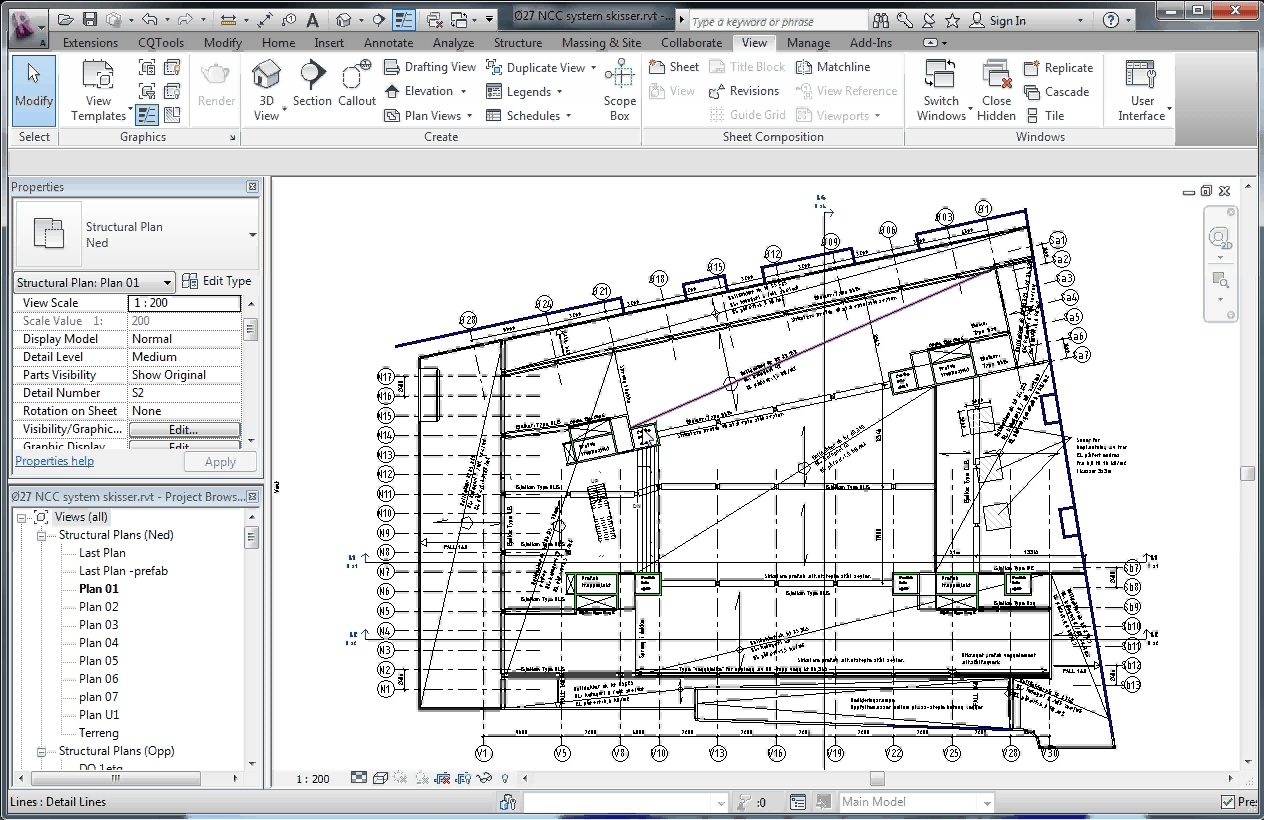 Råbygg Revit Structure Riktig modell Konseptvurderinger Innkjøp Byggbarhet CO 2