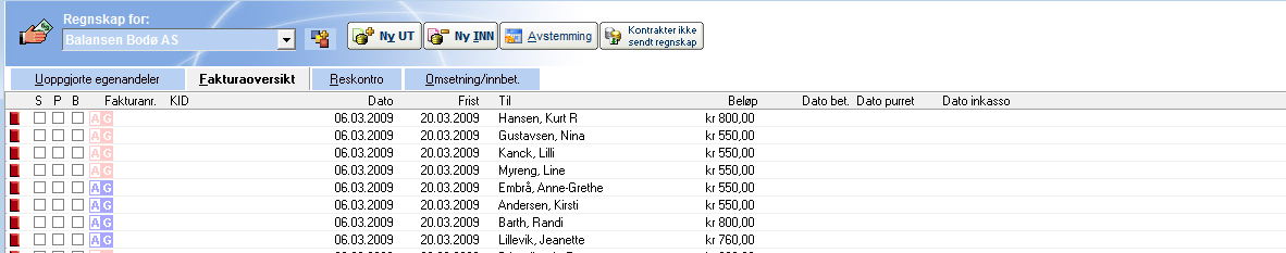 Henting av FBO filer Merk: 1. Du vil i kolonnen til høyre ha et arkiv med alle innsendte filer i kronologisk rekkefølge. 2. Figuren under viser hvordan en kan se om kunden er godkjent eller ikke.