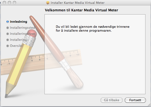 2. Installasjonsguide for OS X (Mac) Nett-TV-meter Trinn for trinn Følgende veiledning gjelder for OS X på Mac.