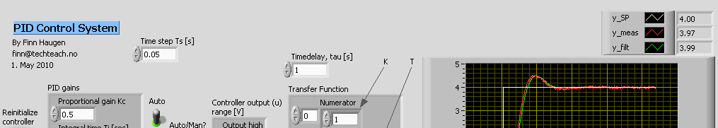 Eksempel: PID-reguleringssystem