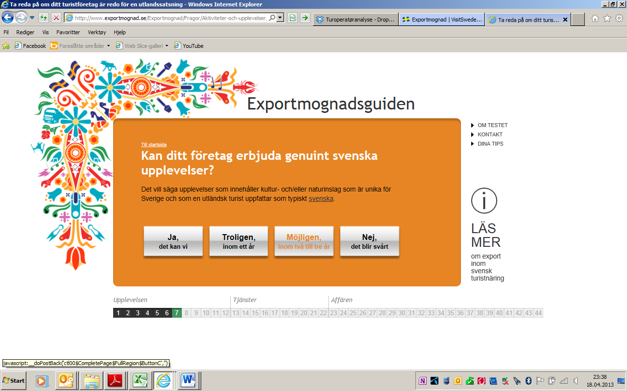 Figur 30 Hjemmeside Exportmognadsguiden - http://www.exportmognad.