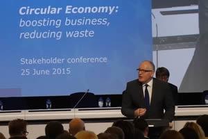 CLOSING THE LOOP - Circular Economy: Closing the loop: boosting business, reducing waste FVP Frans Timmermans giving an opening