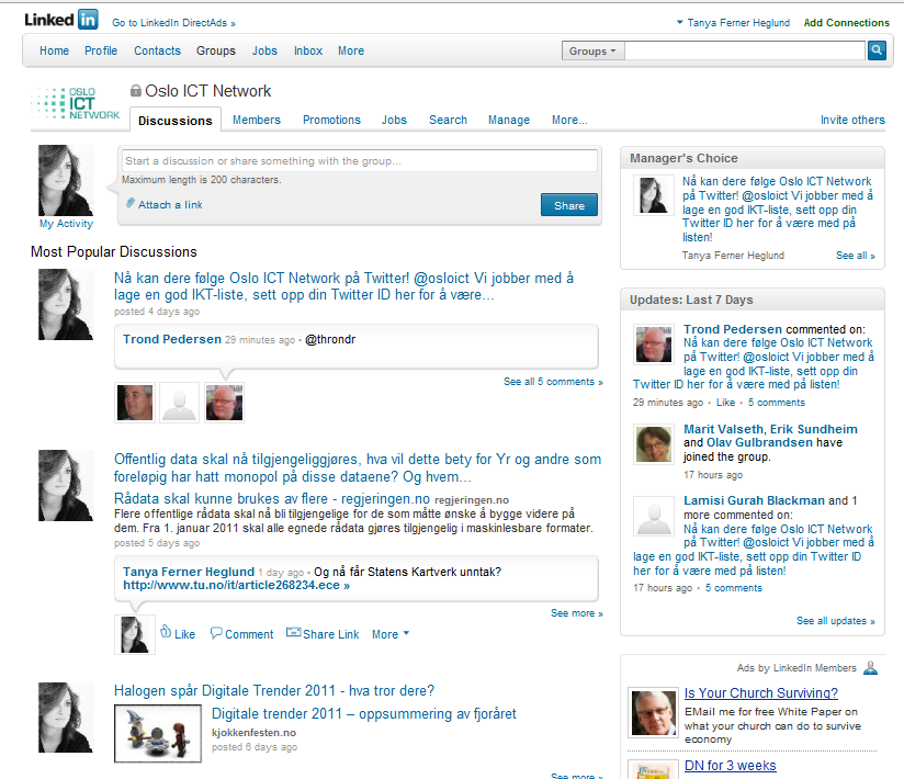 LinkedIn Group: Oslo ICT Network