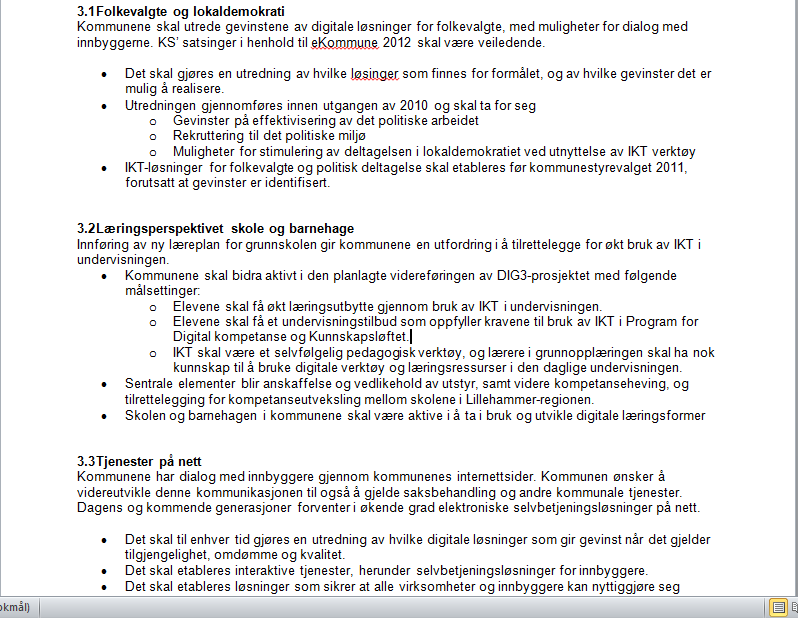 arbeidet: Effektmål