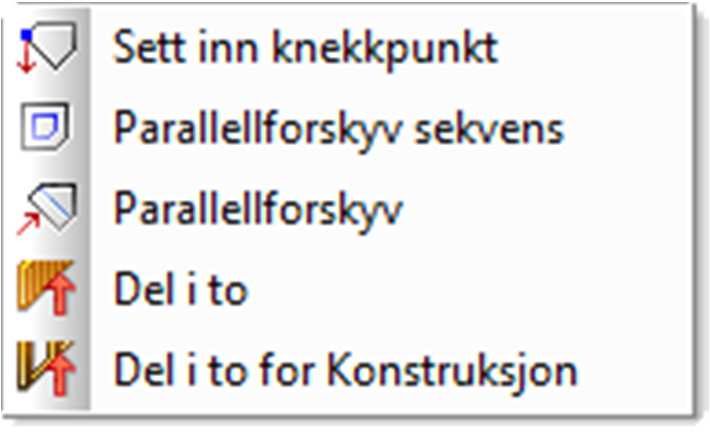 30 Kapittel 2 Vegg/gulv DDS-CAD Arkitekt 10 Pek så på det punktet som skal være utgangspunktet for neste punkt. I dette tilfelle skal det inngis et utstikk 1 meter fra nedre høyre hjøren.