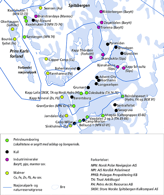 Strategisk havneplan, Longyearbyen Delrapport, Statusbeskrivelse multiconsult.no 2 Overordnede rammer og føringer Kilde: Direktoratet for mineralforvaltning med Bergmesteren for Svalbard 2.1.