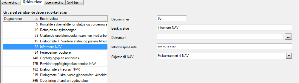 2. Sykeoppfølging med Altinn I forbindelse med sykeoppfølgingen som kom i versjon 7.0.0, er denne nå utbedret til å inneha kobling mot Altinn.