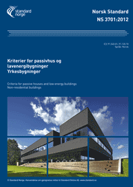 NS3701: 2012 Kriterier for passivhus og lavenergibygninger Yrkesbygninger Kravene til varmegjenvinner