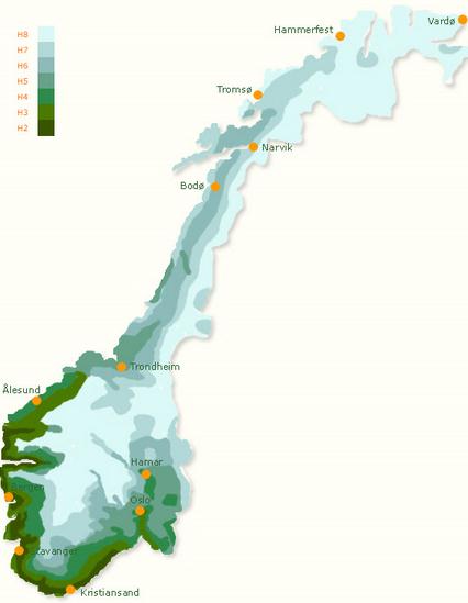 Klima 5 klimasteder fra